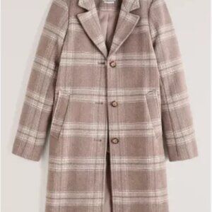 Long Abercrombie Coat Wool Blend Dad Coat